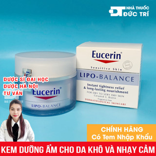 [CHÍNH HÃNG] Kem Dưỡng Ẩm Cho Da Khô Và Nhạy Cảm Eucerin Lipo Balance (50ml)