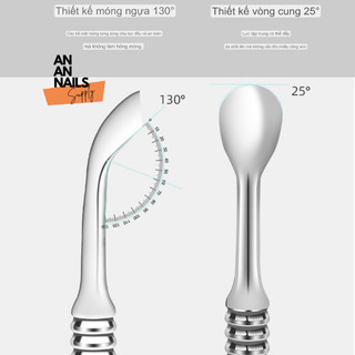 Cây đẩy da sủi da inox mẫu mới ,dụng cụ nail An An Nail
