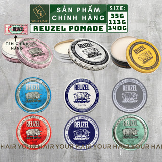 [Full Line] Reuzel Pomade tạo kiểu tóc | 8 Loại - Pink - Blue - Clay - Extreme Hold - Red - Fiber - Green - Concrete
