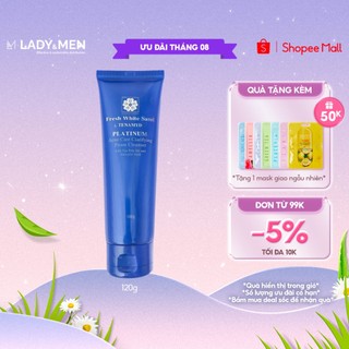 Sữa rửa mặt Tenamyd Fresh White Sand Platinum III 120g ngừa mụn cho da dầu mụn - Hàng chính hãng