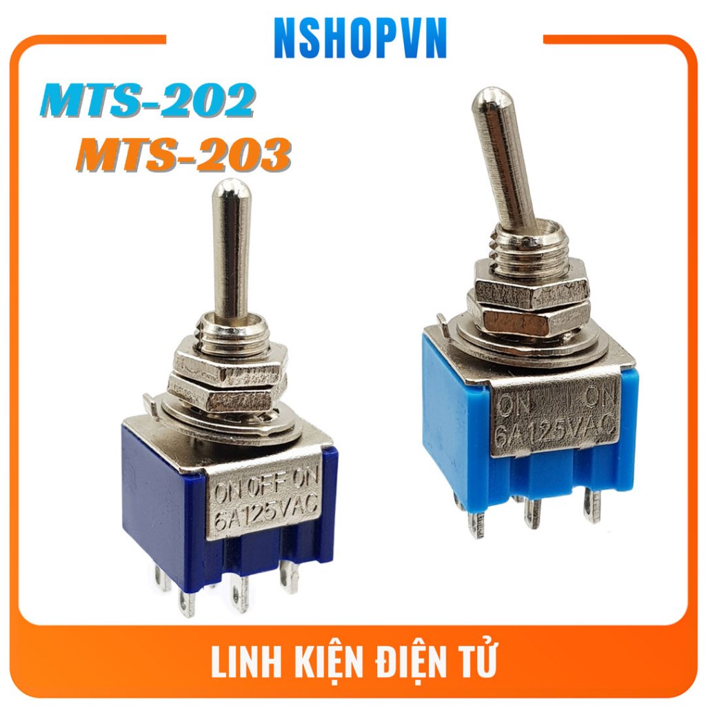 Công tắc gạt 6 chân 6A ( 2 trạng thái, 3 trạng thái )
