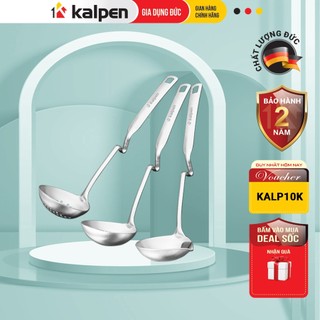 Muôi thìa canh muôi thủng muôi tách dầu cao cấp inox 304 hàng chính hãng kalpen-gia dụng đức