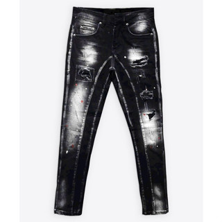 quần bò jean nam dài dsq xanh đen xám rách kiểu vẩy sơn cá tính đẹp,quần jean nam 2 đáy thời trang EVEREST