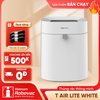 Thùng rác tự động thông minh TOWNEW T Air Lite - Tự động đóng hàn túi,thay túi rác - Bản quốc tế - Hàng Chính Hãng