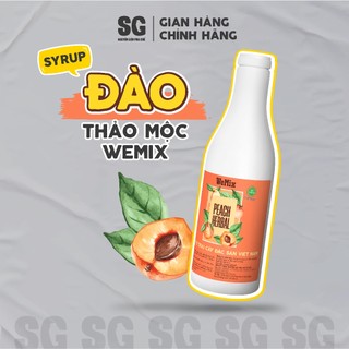 Syrup Peach Herbal Đào Thảo Mộc Chai 750ml Hương Vị Trái Cây VN Đậm Thật | Nguyên Liệu Pha Chế SG