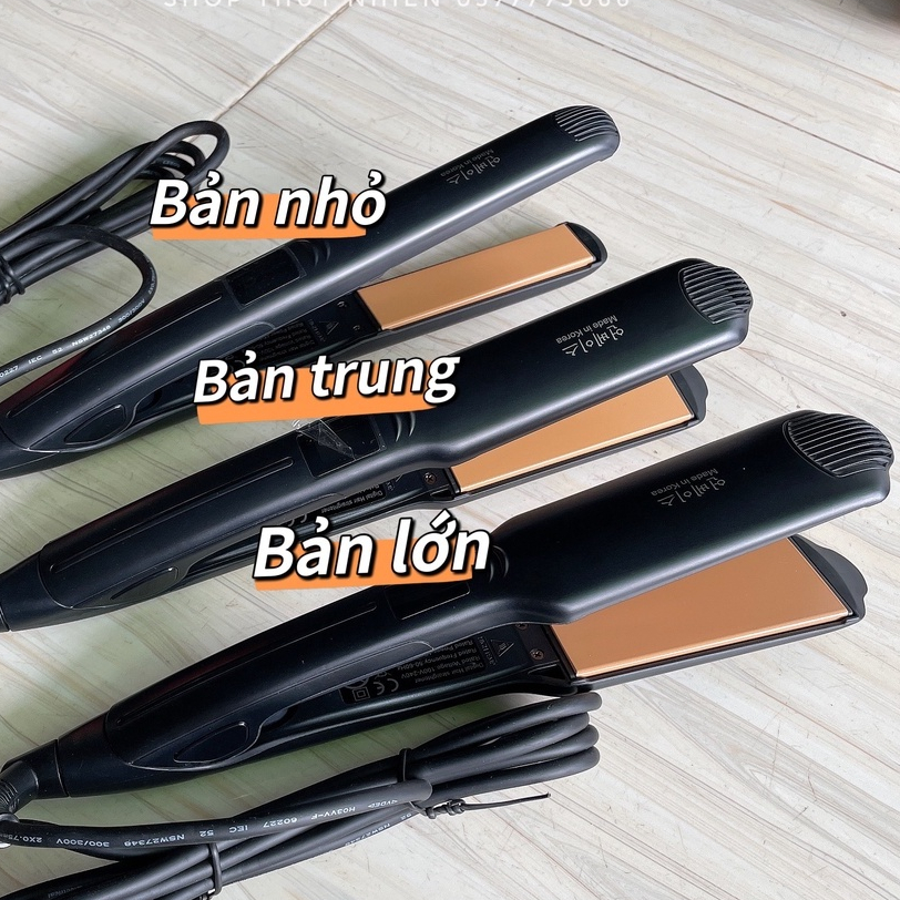 Máy duỗi tóc lưỡi vàng Hàn Quốc [ Bảo hành 1 tháng ]