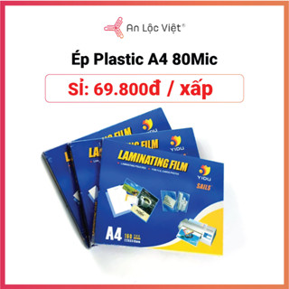 Giấy ép Plastic nhựa dẻo khổ A4 chính hãng (80 / 125 Mic)