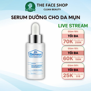 Serum dưỡng cho da mụn nhạy cảm làm mờ vết thâm xạm The Face Shop Dr Belmeur Clarifying Spot Care Ampoule 22 ml