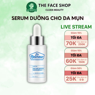 Serum dưỡng cho da mụn nhạy cảm làm mờ vết thâm xạm The Face Shop Dr Belmeur Clarifying Spot Care Ampoule 22 ml
