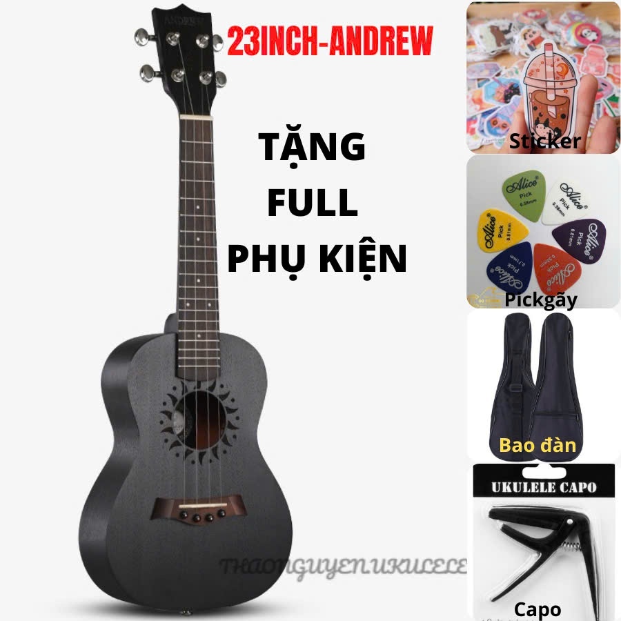 Đàn ukulele concert Andrew chính hãng 23 inchs -HÌNH THẬT