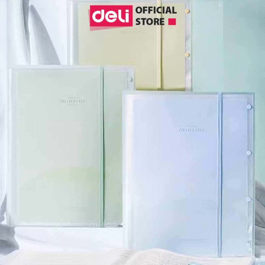 File Tài Liệu File Lá Học Sinh Deli A3 Dạng Gập Màu Pastel Kẹp Lá Tệp Đựng Tài Liệu Đựng File Siêu Â