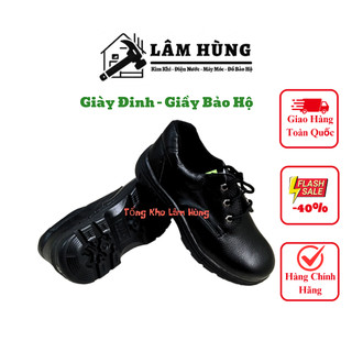 ✅ giầy bảo hộ lao động - giầy đinh - giày bảo hộ, mũi sắt, đế kép chống đinh, chịu va đập cao: hàng tốt chất lượng cao