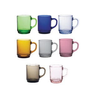 Bộ 2 ly có quai Duralex - Versailles cùng màu 260ml Thủy tinh cường lực cao cấp Pháp {Chính hãng}