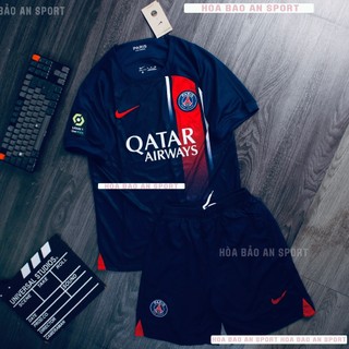 Bộ Quần Áo Bóng Đá CLB PSG sân khách mùa 2023-2024 Vải thái chuẩn cao cấp phom 45-90kg