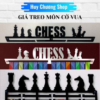 Giá treo huy chương môn cờ vua treo lên tường, chất liệu thép không gỉ thiết kế theo yêu cầu