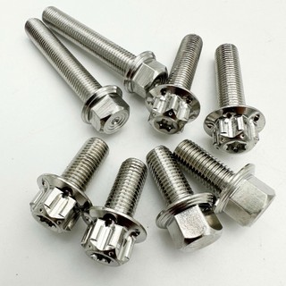 Ốc Inox CNC Kiểu Đầu Salaya 6li 8li 10li Đầu Bông Vương Miệng Dùng Được Nhiều Vị Trí Phụ Kiện Xe PKPEE