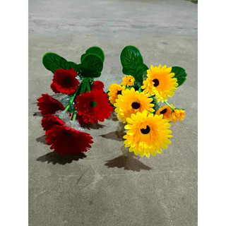 Cụm hoa đồng tiền - hoa giả hoa lụa