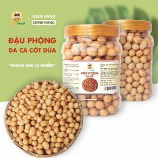 Đậu Phộng Da Cá Cốt Dừa Tasty Food Hũ Vuông 500G/1Kg