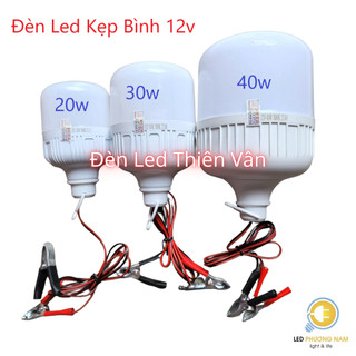 Bóng đèn led 12v - kẹp bình ắcquy 20w - 30w - 40w