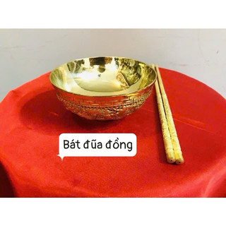 bát đũa thờ bằng đồng