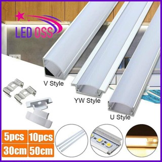 Thanh nhôm định hình LED, máng nhôm dùng cho LED dán, LED 12V trang trí nội thất ( thanh 1 mét ) tủ quần áo