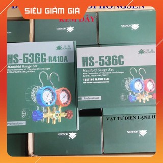 Bộ đồng hồ đo gas đôi hãng Hongsen kèm dây HS-536C HS-536G-410A (chọn đúng loại khi đặt hàng)