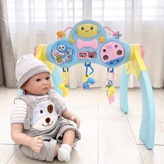 Kệ chữ A Umoo cho bé nằm chơi có phát nhạc - Đồ chơi giáo dục dành cho trẻ từ 0 tháng tuổi