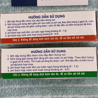 Dung dịch tăng pH, giảm pH