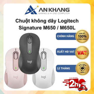 Chuột không dây Logitech Signature M650 / M650L Bluetooth USB Giảm ồn SmartWheel 5 nút Chính hãng Bảo hành 12 Tháng