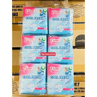 6 gói Diana Siêu Thấm Cool Fresh Siêu Mỏng Cánh (gói 8 miếng)