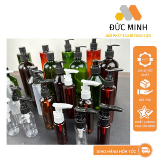 CHAI NHỰA PET XỊT VÒI NHẤN - CHAI CHIẾT MỸ PHÂM, DẦU GỘi, SỮA TẮM 20ML/30ML.50ML/100ML/150ML/180ML/200ML/300ML/500ML