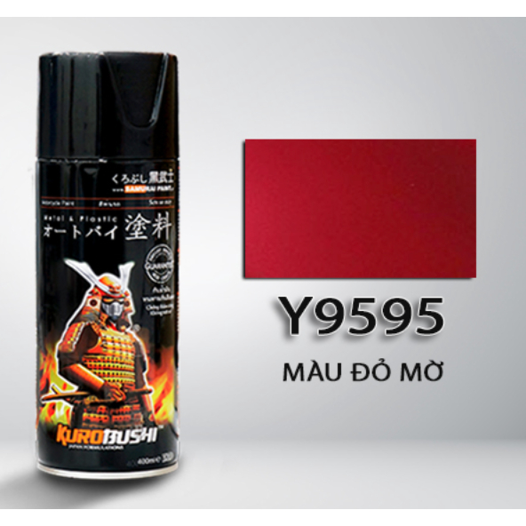 CHAI SƠN XỊT SAMURAI MÀU ĐỎ MỜ Y9595*