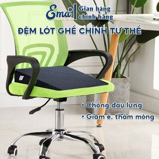 Đệm lót ghế ô tô, xe hơi Ema - Chống đau lưng, đau xương cụt, đau trĩ cho dân lái xe