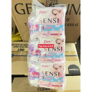 Lốc 6 gói Diana SENSI Siêu Mỏng Cánh (8 Miếng/gói)