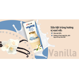 Combo 2 Lốc Sữa Vani Hàn Quốc Binggrae (12 Hộp x 200ml)