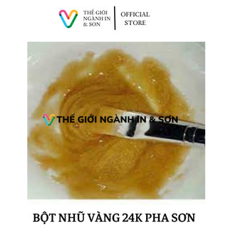 100 gram Bột nhũ vàng 24k pha sơn