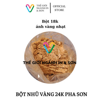 100 gram Bột nhũ vàng 24k pha sơn