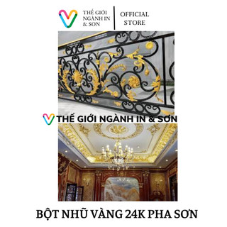 100 gram Bột nhũ vàng 24k pha sơn