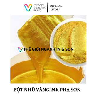 100 gram Bột nhũ vàng 24k pha sơn