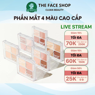 Phấn mắt 4 màu cao cấp The Face Shop fmgt Eye Moment Palette mịn màu chuẩn lâu trôi hiện đại