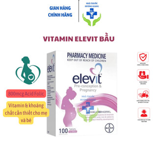 Elevit Bầu - Vitamin Bầu Elevit 100 Viên Chính Hãng Úc