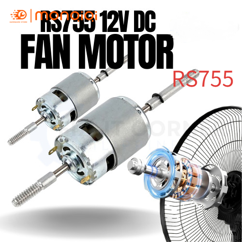 Motor 550 RS550 RS755 12 Răng của máy khoan pin (có sẵn 12V - 21V),Sản phẩm chính hãng,động cơ quạt