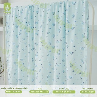 Khăn tắm sợi tre Mipbi cho bé