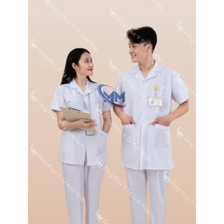  Quần áo blouse Y tá Điều dưỡng Dược sĩ Kĩ thuật viên Spa Đồng phục y tế 