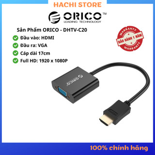 Đầu chuyển đổi hdmi sang vga orico dhtv-c20, hàng chính hãng, bảo hành 12 tháng