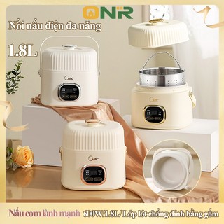 ONR nồi đa chức năng nồi cơm điện đa năng mini con lợn nồi cơm nồi cơm1 người ăn điện nồi cơm điện 1.6L nồi đa chức năng