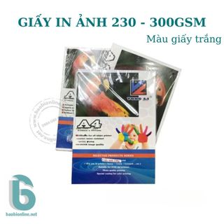 Giấy in ảnh a4 rõ đẹp 2 mặt, định lượng 230 - 300gsm - ảnh in đẹp và sắc nét - baobionline
