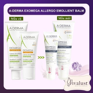 [Mẫu Mới] Kem Dưỡng ADERMA EXOMEGA  ALLERGO EMOLLIENT BALM (40ml/200ml) - Làm Mềm, Giảm Kích Ứng Cho Da Quá Khô