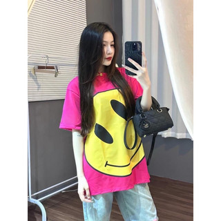 Áo Thun D-rew Mặt Cười Big Logo Hottrend 2024 cotton 2 chiều hottrend 2024 vải 100% cotton - hàng full bọc tag
