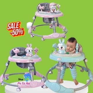 FREESHIPXe tròn tập đi cho bé 2in1(kết hợp làm bàn ăn dặm cho bé)-có nhạc và đèn